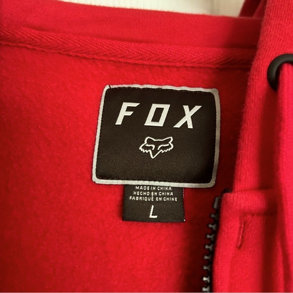 Fox Racing ZIP-Up Hooded Sweatshirt Men’s Large - Picture 3 of 3